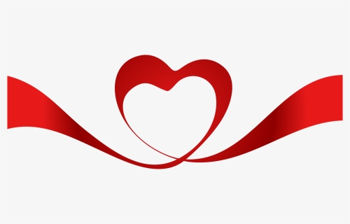 Transparent Heart Ribbon Png, Png Download, Free Download