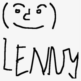 Lenny Face Png, Transparent Png, Free Download