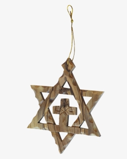 Olivewood Messianic Star Of David Ornament, HD Png Download, Free Download