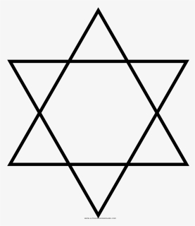 Star Of David Coloring Page, HD Png Download, Free Download