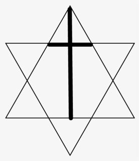Cross Associated With Star Of David, HD Png Download, Free Download