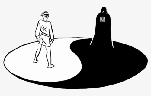 Luke And Darth Vader Yin-yang, HD Png Download, Free Download
