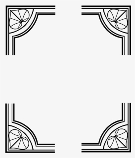 Black Border Art Png File, Transparent Png, Free Download
