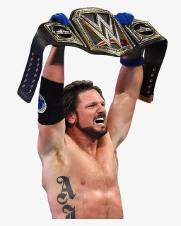 Aj Styles Wwe Champion Png , Png Download, Transparent Png, Free Download