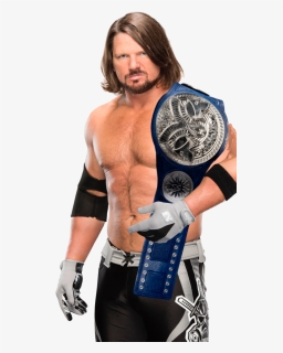Wwe Aj Styles United States Champion Clipart , Png, Transparent Png, Free Download