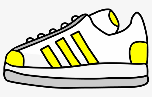 Sneakers, Tennis Shoes, Yellow Stripes, HD Png Download, Free Download