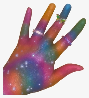 #hand #hands #rainbow #colorful #rings #pearls #png, Transparent Png, Free Download