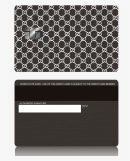 Gucci Rings Inspired Black Metal Credit Debit Card, HD Png Download, Free Download