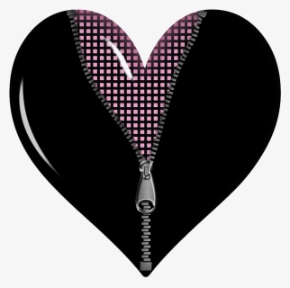 Black Zipped Heart Png Picture, Transparent Png, Free Download