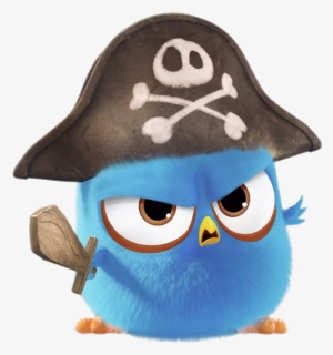 Angry Bird Blue Pirate, HD Png Download, Free Download