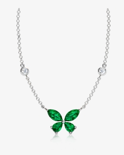Emerald Butterfly Necklace, HD Png Download, Free Download