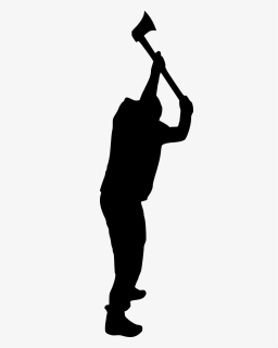 Man With Axe Silhouette 6, HD Png Download, Free Download