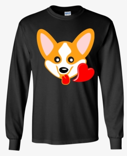 Corgi Emoji T Shirt Funny Heart Eyes Emoji Youth Ls, HD Png Download, Free Download