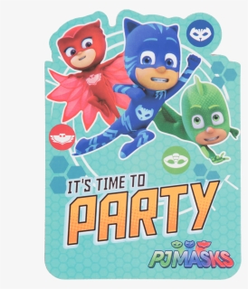 Pj Mask Party Invitations, HD Png Download, Free Download