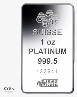 1oz Pamp Suisse Platinum Bar, HD Png Download, Free Download