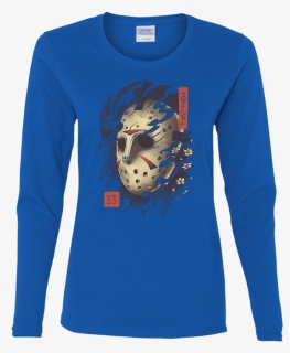 Oni Jason Mask Women"s Long Sleeve T-shirt, HD Png Download, Free Download