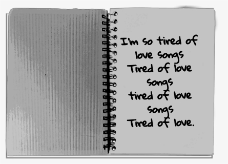 #freetoedit #imsotired #lauv #love #note #notebook, HD Png Download, Free Download