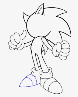 Sonic The Hedgehog Drawing Beautiful Image, HD Png Download, Free Download