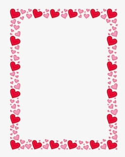 Heart Valentines Day Border Png Pic, Transparent Png, Free Download