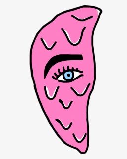 #droopy #drop #drip #drippy #paint #pink #eye #eyebrows, HD Png Download, Free Download