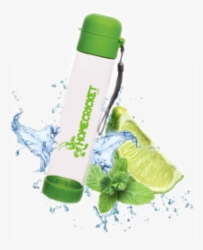 23 Oz Clear Plastic Sport Water Bottle Bpa Free Lime - Splash Ice Water Png, Transparent Png, Free Download