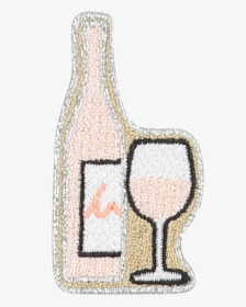 Rosé Wine Sticker Patch - Cross-stitch, HD Png Download, Free Download