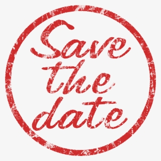Save The Date Stamp - Save The Date Png, Transparent Png, Free Download