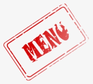 Menu Rubber Stamp Clip Art Free Vector - Clipart Menus, HD Png Download, Free Download
