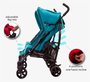 Twice Foot Rest - Guzzie And Guss Twice Double Stroller, HD Png Download, Free Download