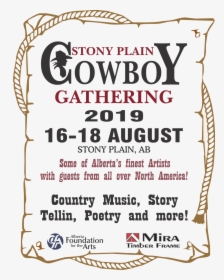 Transparent Cowboy Frame Png - 2019 Stony Plain Cowboy Gathering, Png Download, Free Download