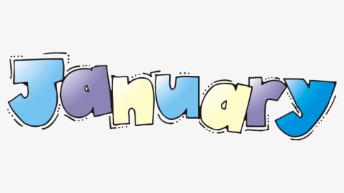January Free Happy New Year Clipart - Transparent Background January Clipart, HD Png Download, Free Download