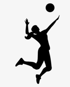 Volleyball Silhouette, HD Png Download, Free Download
