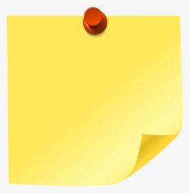 Yellow Sticky Note Png Clip Art - Sticky Notes Clip Art, Transparent Png, Free Download