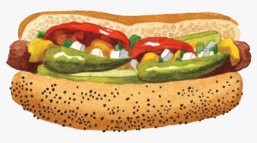 Chicago-style Hot Dog, HD Png Download, Free Download