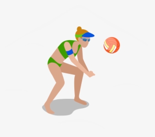Beach Volleyball Clip Art - Volleyball, HD Png Download, Free Download