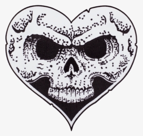 Heart Skull Patch - Heart Skull Alexisonfire, HD Png Download, Free Download