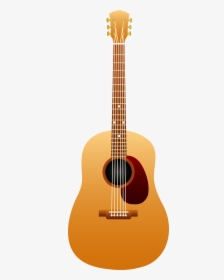 Acoustic-guitar - Guitar Clipart No Background, HD Png Download, Free Download