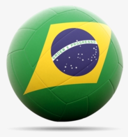 Download Flag Icon Of Brazil At Png Format - Volleyball With Brazil Flag, Transparent Png, Free Download