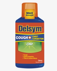Delsym® Cough Chest Congestion Dm - Delsym Cough+ Chest Congestion Dm, HD Png Download, Free Download