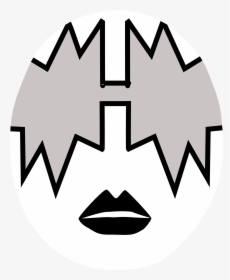 Kiss Band Face Paint , Png Download - Kiss Ace Frehley Makeup, Transparent Png, Free Download