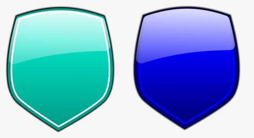 Glossy Shields Big Image Png - Blue And Pink Shield, Transparent Png, Free Download
