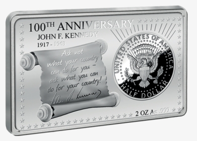 Img 8239 - Jfk Silver Bar 100th Anniversary, HD Png Download, Free Download