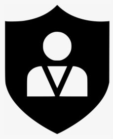 Shield Person User Shopping - Shield Person Icon Png, Transparent Png, Free Download