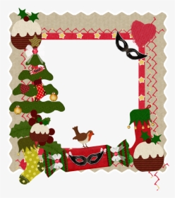 Christmas Frame Heart Card Png Image - Marco De Selfie Navideño, Transparent Png, Free Download