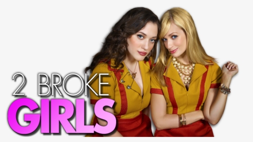 2 Broke Girls Logo - Beth Behrs And Kat Dennings Two Broke Girls, HD Png Download, Free Download