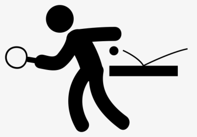 Man Playing Ping Pong - Ping Pong Icon Png, Transparent Png, Free Download