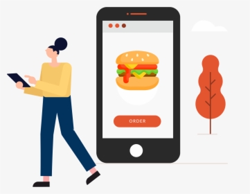 Hire Our Food Ordering App Builder To Disrupt The Niche - Food Delivery App Png, Transparent Png, Free Download