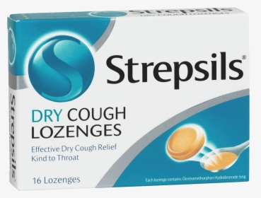 Strepsils Dry Cough Lozenges 16s - Strepsils Dry Cough Lozenges, HD Png Download, Free Download