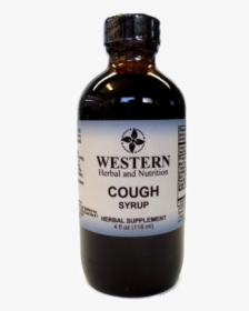 Cough Syrup By Western Herbal And Nutrition - Glass Bottle, HD Png Download, Free Download