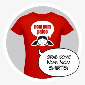 Nom Nom Paleo Shirts - Cartoon, HD Png Download, Free Download